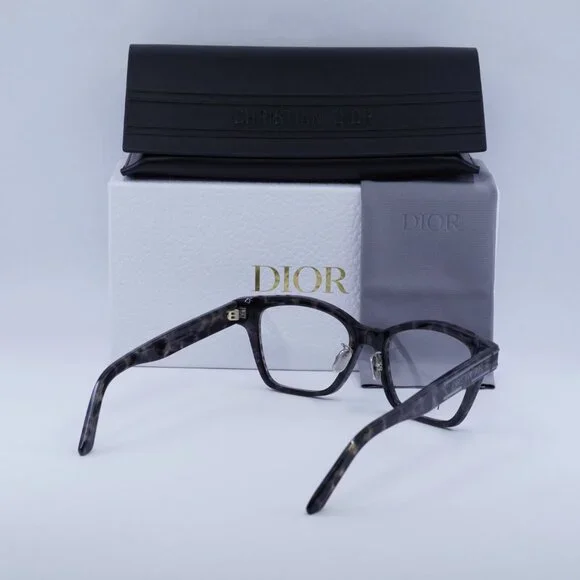 Dior DIORSIGNATUREO S2F 6800 Square Eyeglasses 53mm - Grey Leopard - Picture 11 of 11